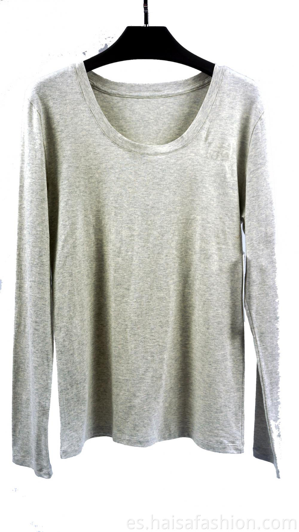 Women's Elastic Round Neck Top